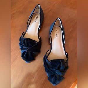Torrid Size 11 Wide Velvety Black Flats